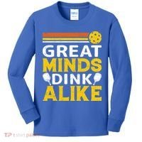 Pickleball Great Minds Drink Alike Pickleball Gift Kids Long Sleeve Shirt thumb 0