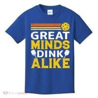 Pickleball Great Minds Drink Alike Pickleball Gift Kids T-Shirt thumb 0