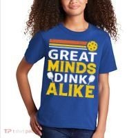 Pickleball Great Minds Drink Alike Pickleball Gift Kids T-Shirt thumb 2
