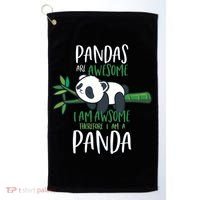 Panda Gift Men Women Panda Lover Gift Panda Gift Golf Towel thumb 0