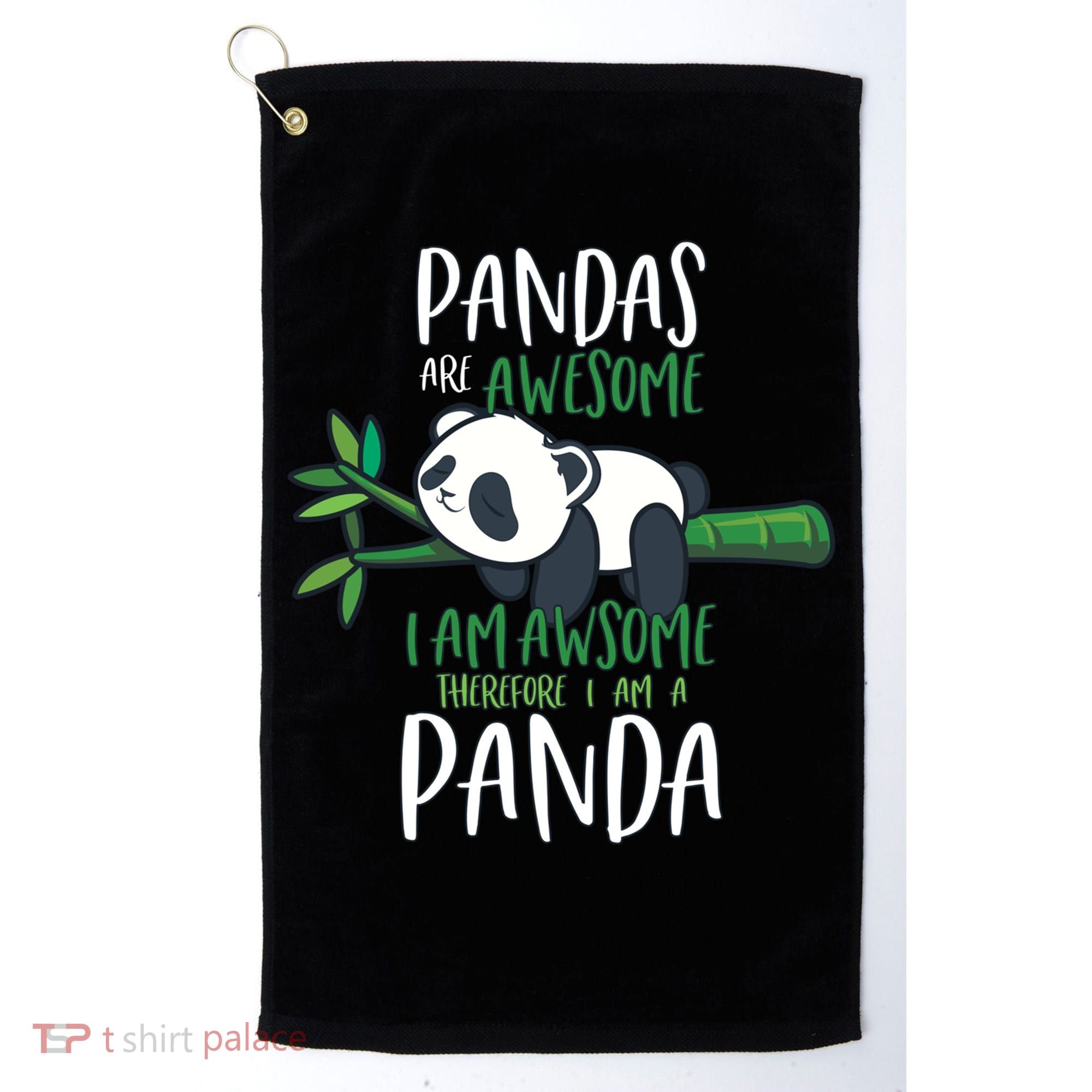 Panda Gift Men Women Panda Lover Gift Panda Gift Golf Towel