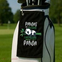Panda Gift Men Women Panda Lover Gift Panda Gift Golf Towel thumb 2