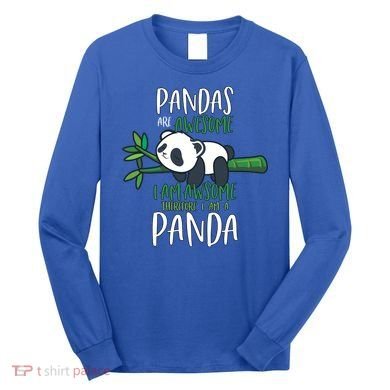 Panda Gift Men Women Panda Lover Gift Panda Gift Long Sleeve Shirt