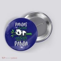 Panda Gift Men Women Panda Lover Gift Panda Gift Button thumb 0