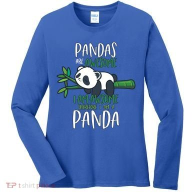 Panda Gift Men Women Panda Lover Gift Panda Gift Women's Long Sleeve Shirt