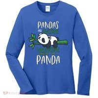 Panda Gift Men Women Panda Lover Gift Panda Gift Women's Long Sleeve Shirt thumb 0