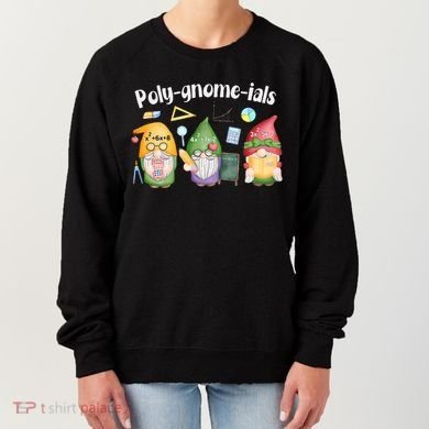 Polygnomeials Gnomes Math Algebra Teacher Back To School Women's Sweatshirt