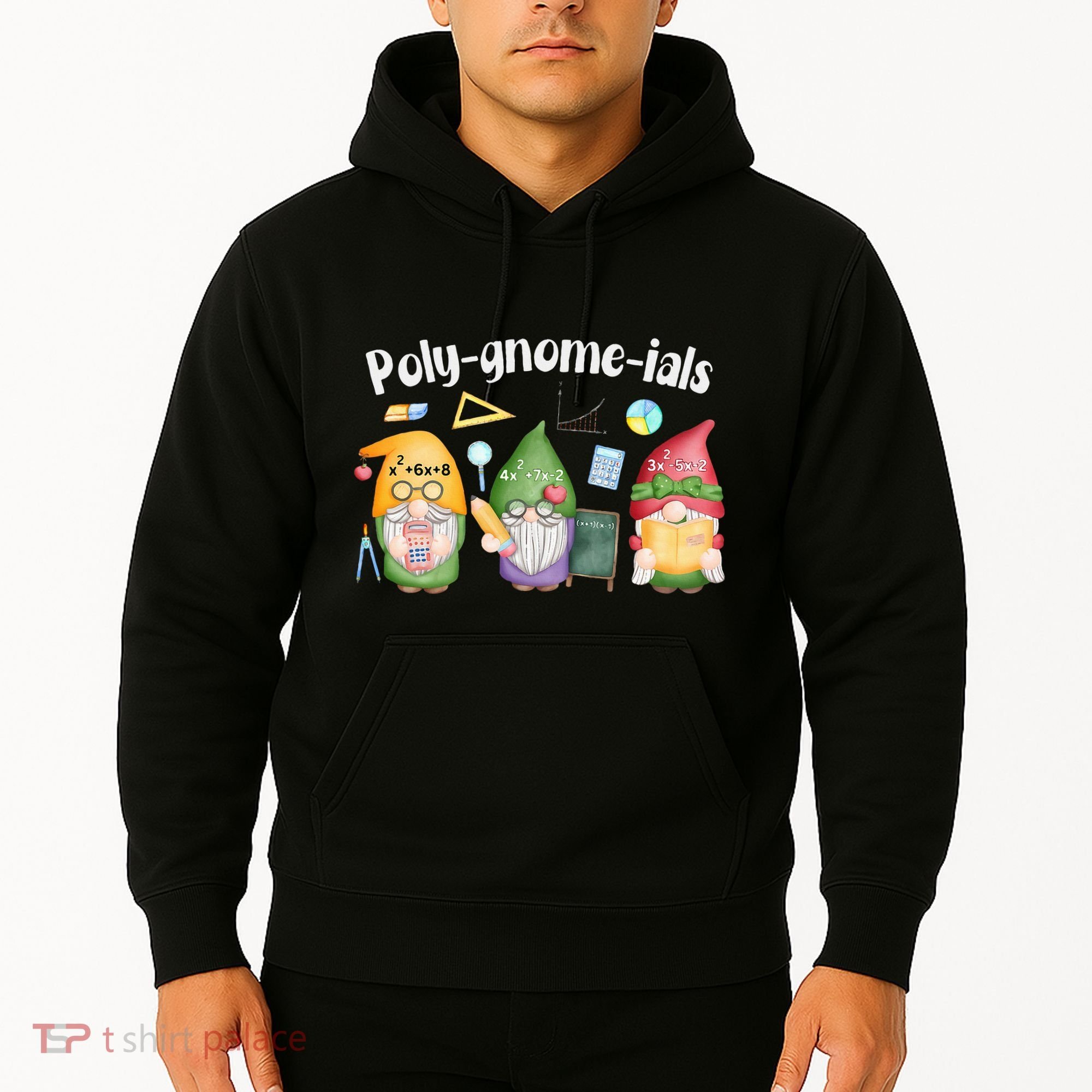 Polygnomeials Gnomes Math Algebra Teacher Back To School Hoodie