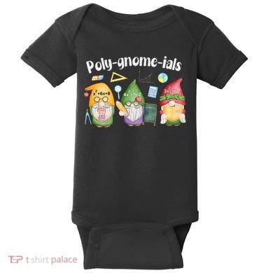 Polygnomeials Gnomes Math Algebra Teacher Back To School Baby Bodysuit