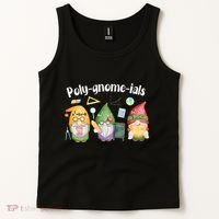 Polygnomeials Gnomes Math Algebra Teacher Back To School Tank Top thumb 2