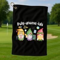 Polygnomeials Gnomes Math Algebra Teacher Back To School Golf Towel thumb 1