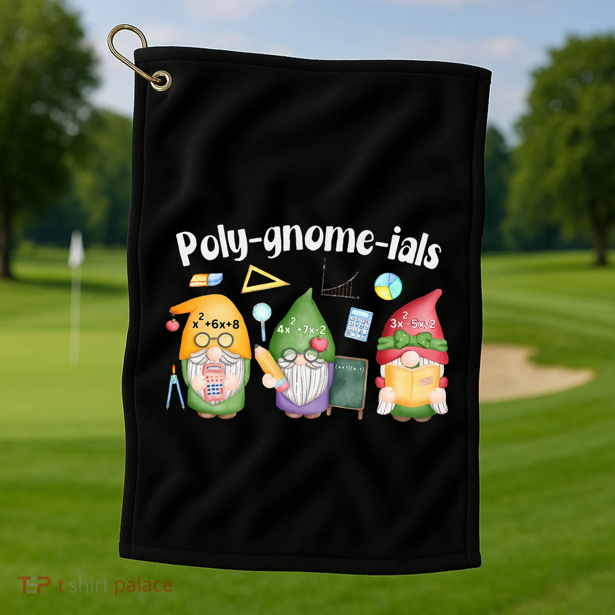 Polygnomeials Gnomes Math Algebra Teacher Back To School Golf Towel