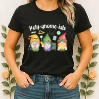 Polygnomeials Gnomes Math Algebra Teacher Back To School Women's T-Shirt thumb 2