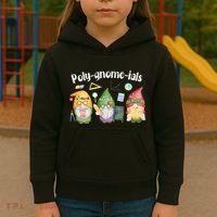 Polygnomeials Gnomes Math Algebra Teacher Back To School Kids Hoodie thumb 3