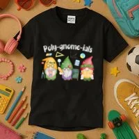 Polygnomeials Gnomes Math Algebra Teacher Back To School Kids T-Shirt thumb 3