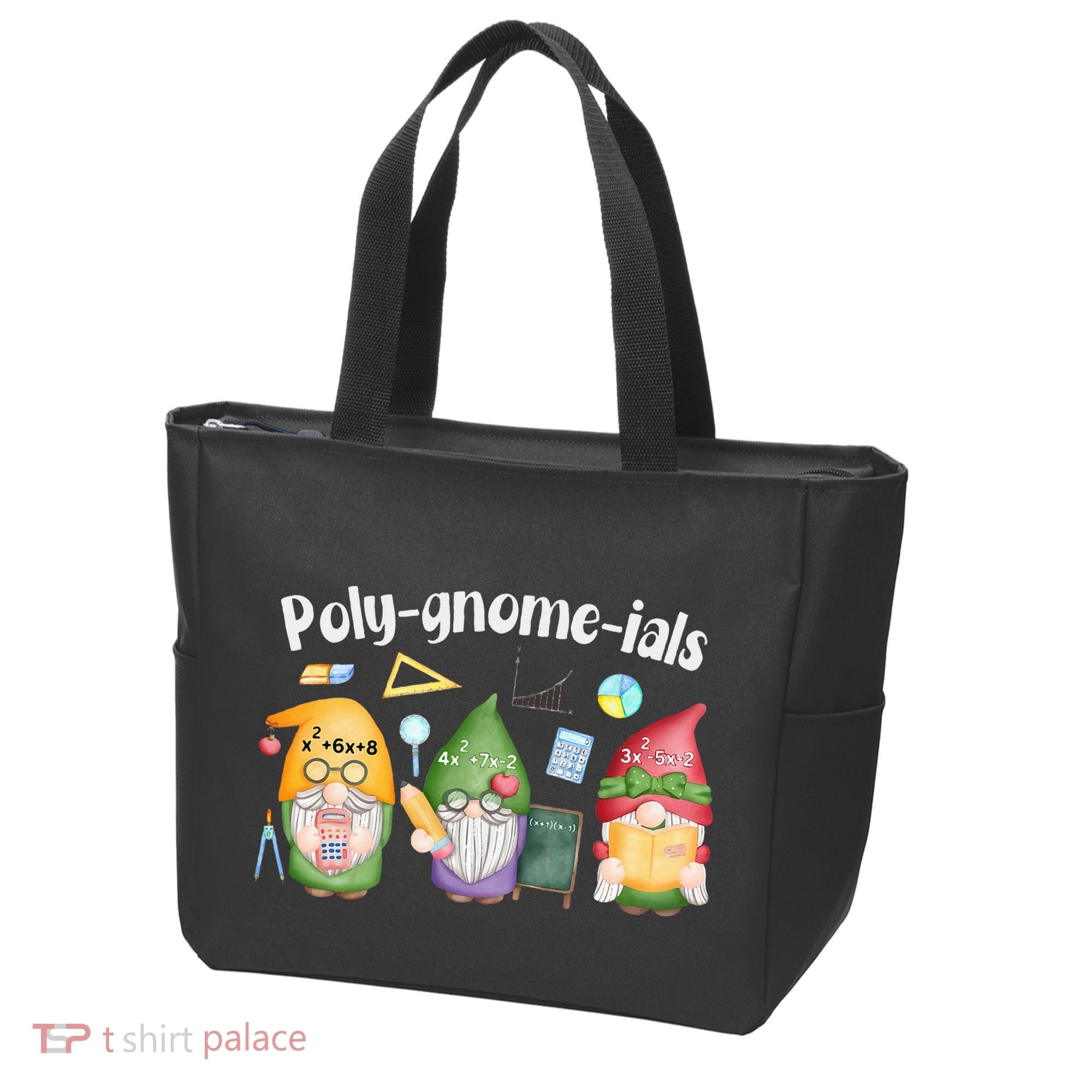 Polygnomeials Gnomes Math Algebra Teacher Back To School Tote Bag