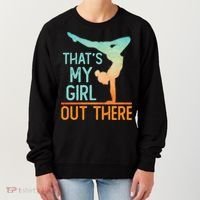 Proud Gymnastics Mom Dad That's My Out There Gymnast Cute Gift Women's Sweatshirt thumb 0
