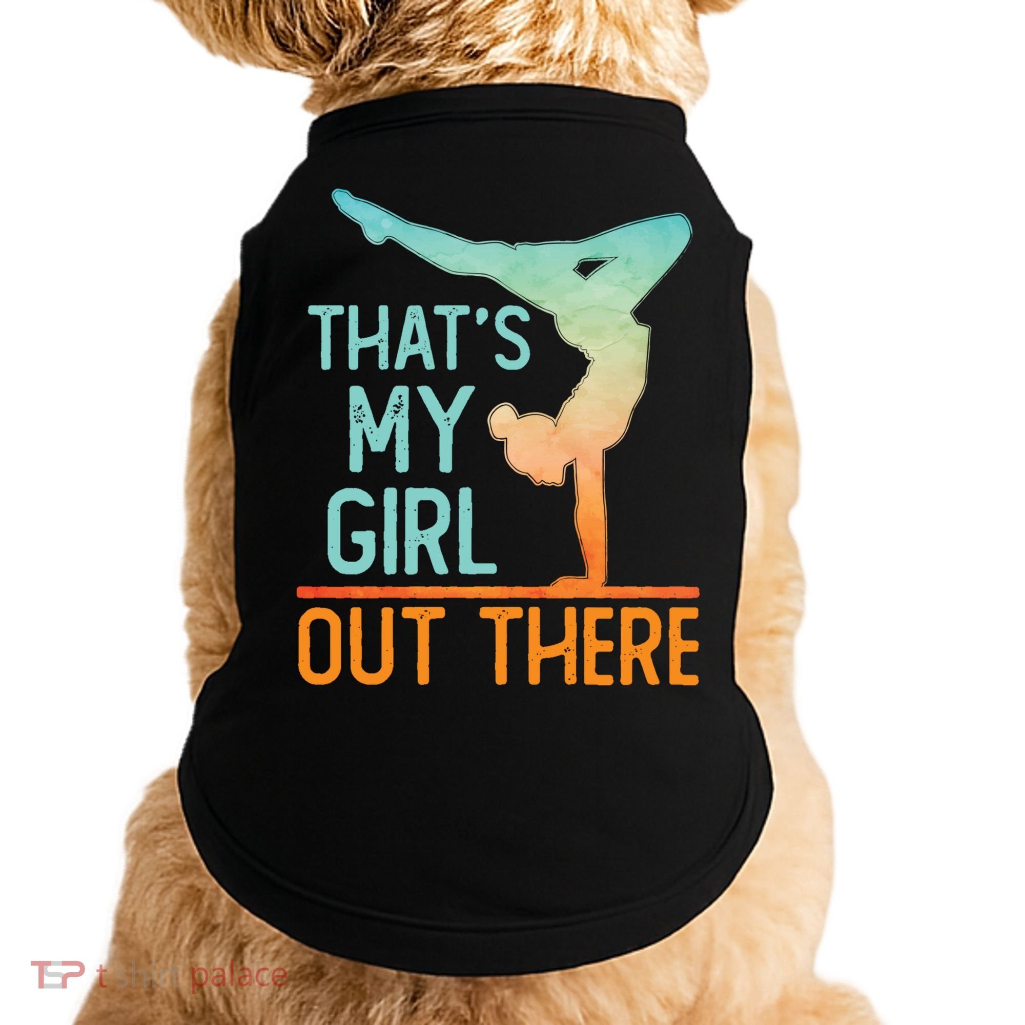 Proud Gymnastics Mom Dad That's My Out There Gymnast Cute Gift Doggie Tank