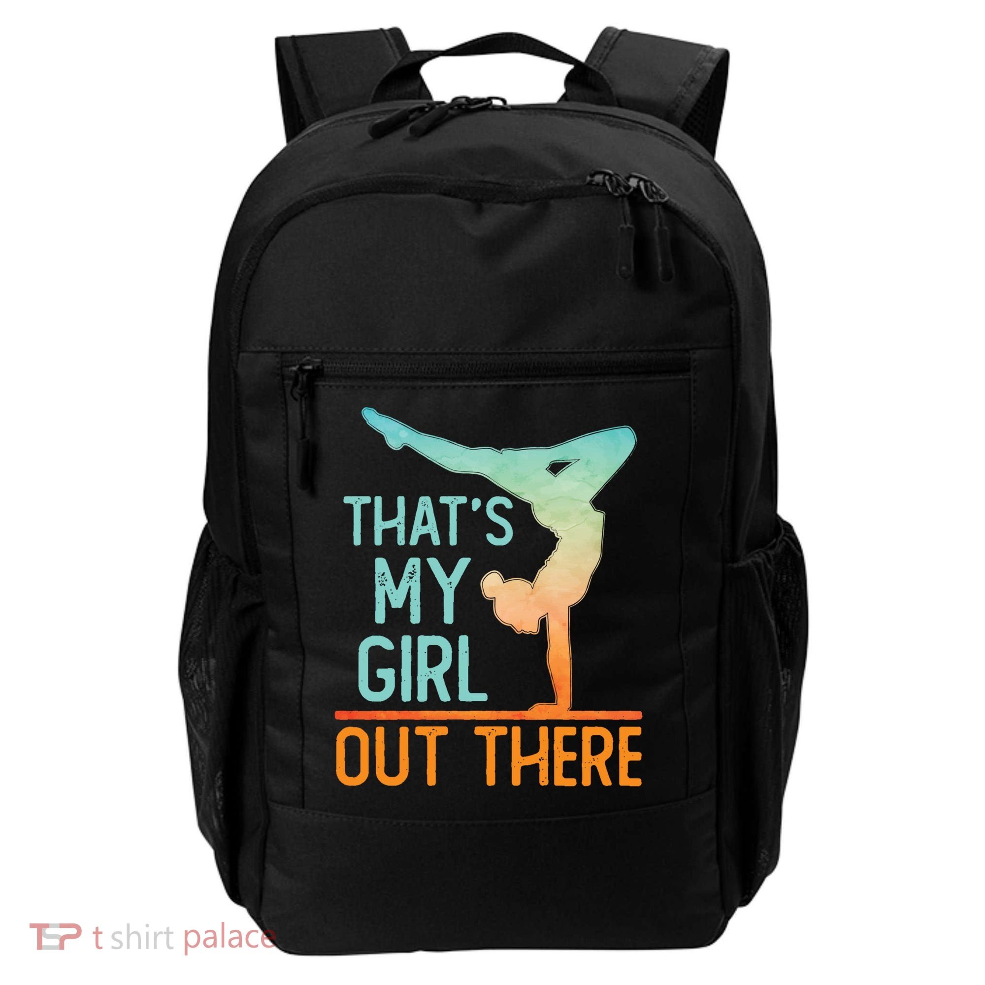 Proud Gymnastics Mom Dad That's My Out There Gymnast Cute Gift Backpack