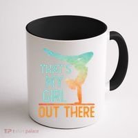 Proud Gymnastics Mom Dad That's My Out There Gymnast Cute Gift Coffee Mug thumb 1