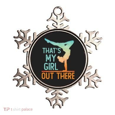 Proud Gymnastics Mom Dad That's My Out There Gymnast Cute Gift Ornament