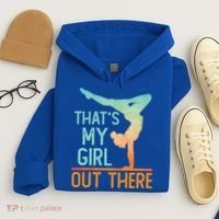 Proud Gymnastics Mom Dad That's My Out There Gymnast Cute Gift Hoodie thumb 4