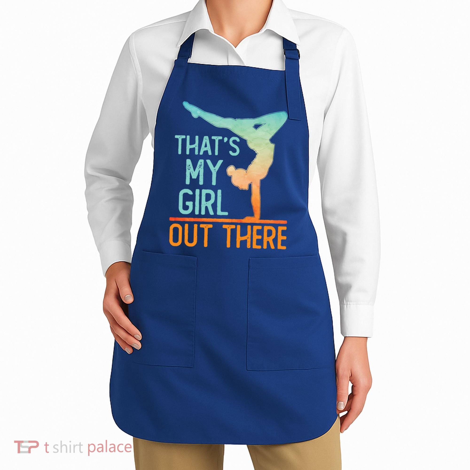 Proud Gymnastics Mom Dad That's My Out There Gymnast Cute Gift Apron