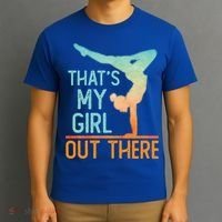 Proud Gymnastics Mom Dad That's My Out There Gymnast Cute Gift T-Shirt thumb 3