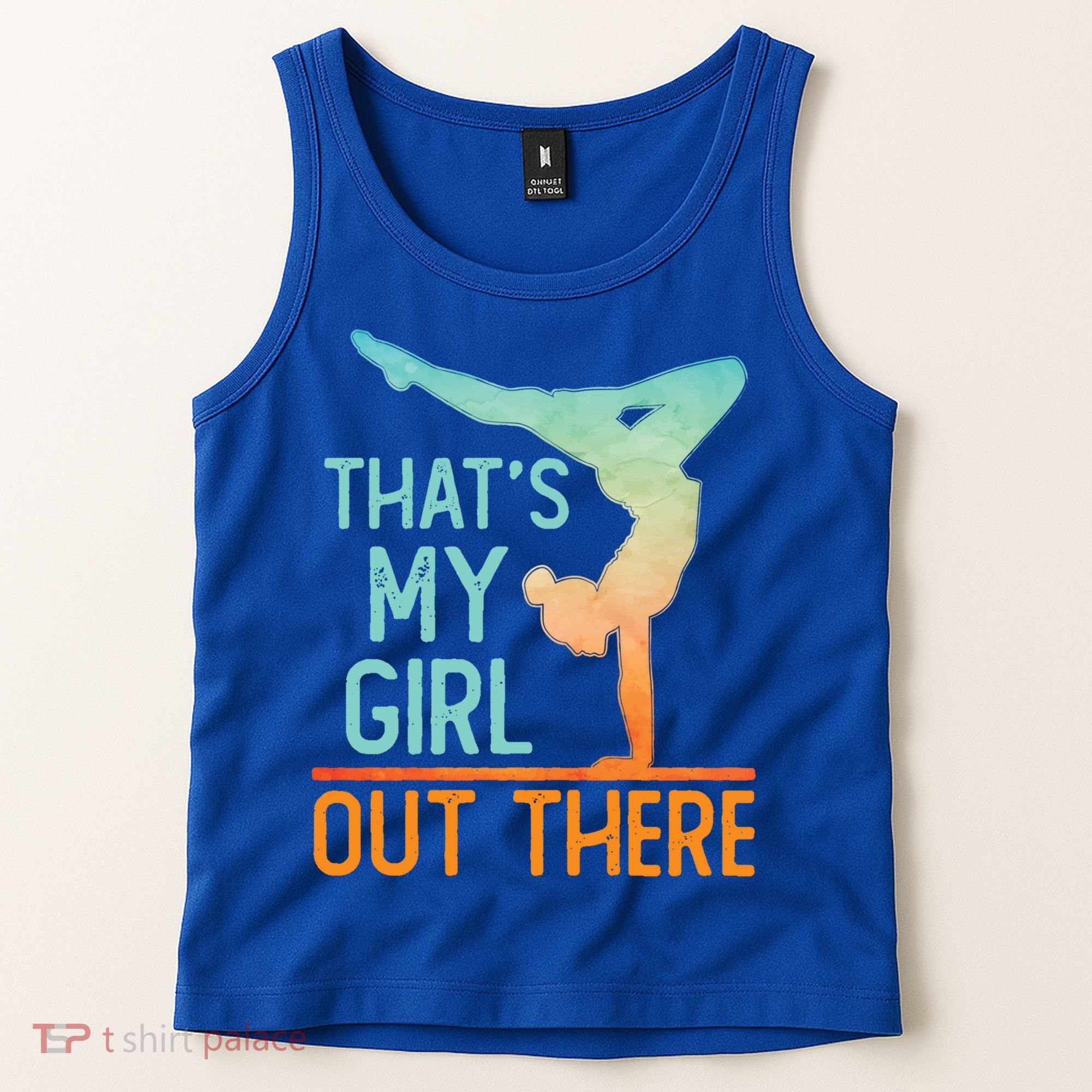 Proud Gymnastics Mom Dad That's My Out There Gymnast Cute Gift Tank Top