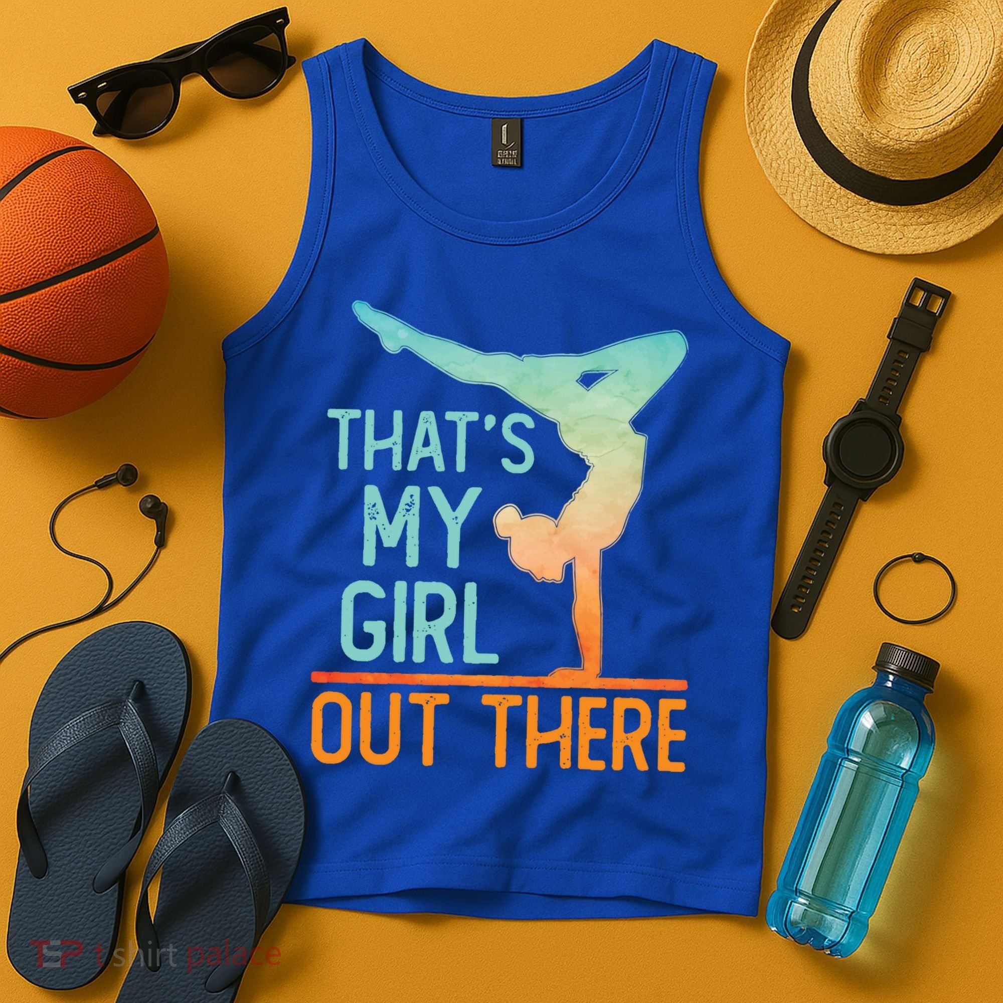 Proud Gymnastics Mom Dad That's My Out There Gymnast Cute Gift Tank Top