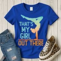 Proud Gymnastics Mom Dad That's My Out There Gymnast Cute Gift Women's T-Shirt thumb 3
