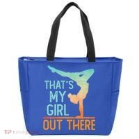 Proud Gymnastics Mom Dad That's My Out There Gymnast Cute Gift Tote Bag thumb 0