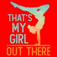 Proud Gymnastics Mom Dad That's My Out There Gymnast Cute Gift Santa Hat thumb 1