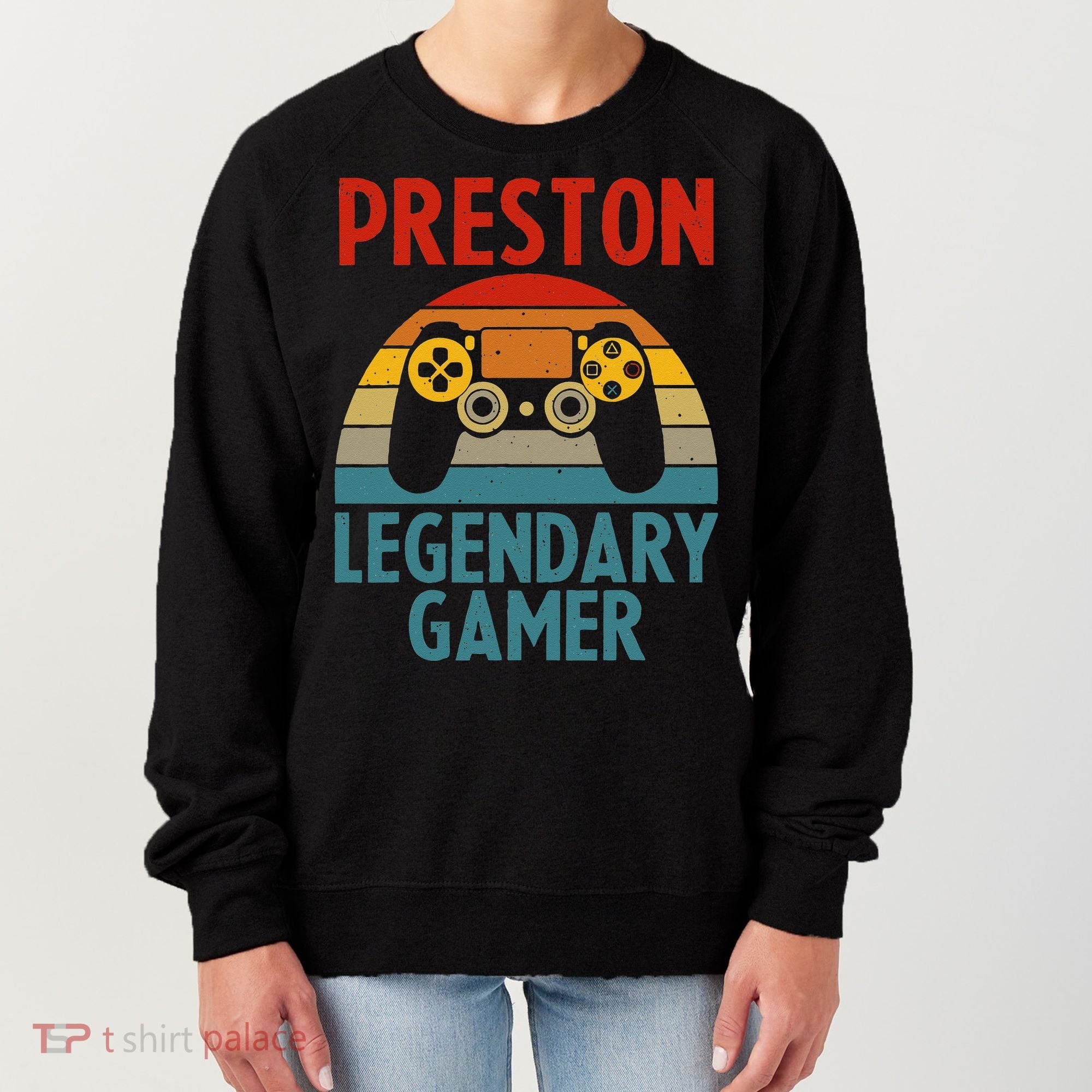 PRESTON Gift Name Personalized Funny Gaming Geek Birthday Women's Sweatshirt