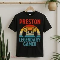 PRESTON Gift Name Personalized Funny Gaming Geek Birthday T-Shirt thumb 2