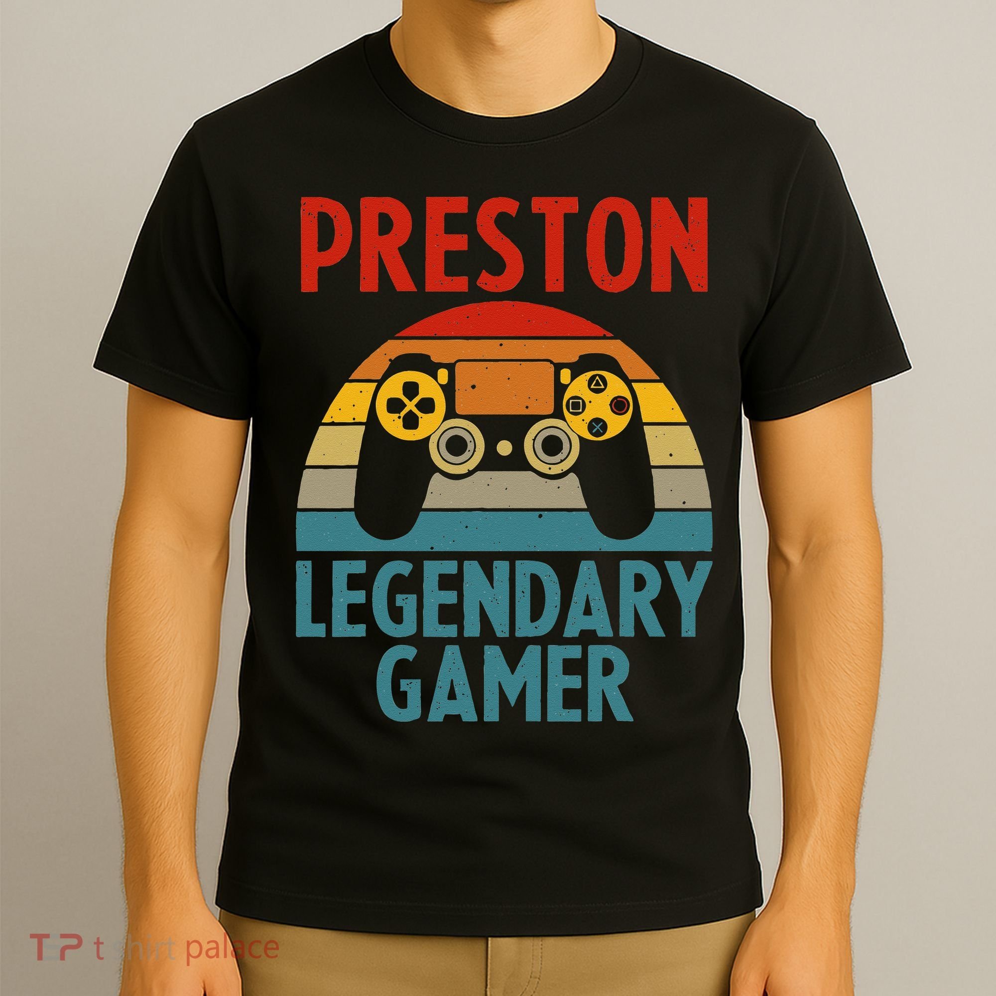 PRESTON Gift Name Personalized Funny Gaming Geek Birthday T-Shirt