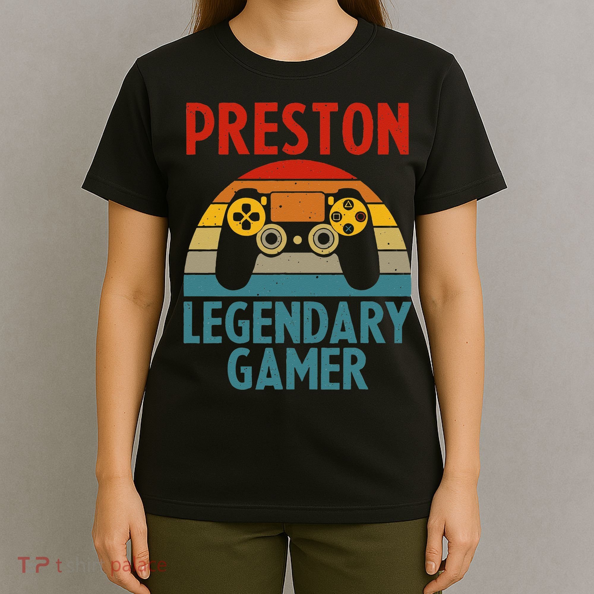 PRESTON Gift Name Personalized Funny Gaming Geek Birthday T-Shirt