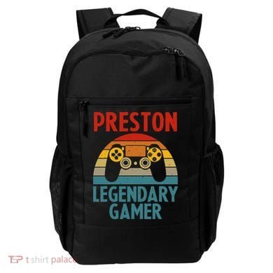 PRESTON Gift Name Personalized Funny Gaming Geek Birthday Backpack