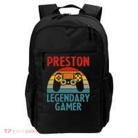 PRESTON Gift Name Personalized Funny Gaming Geek Birthday Backpack thumb 0