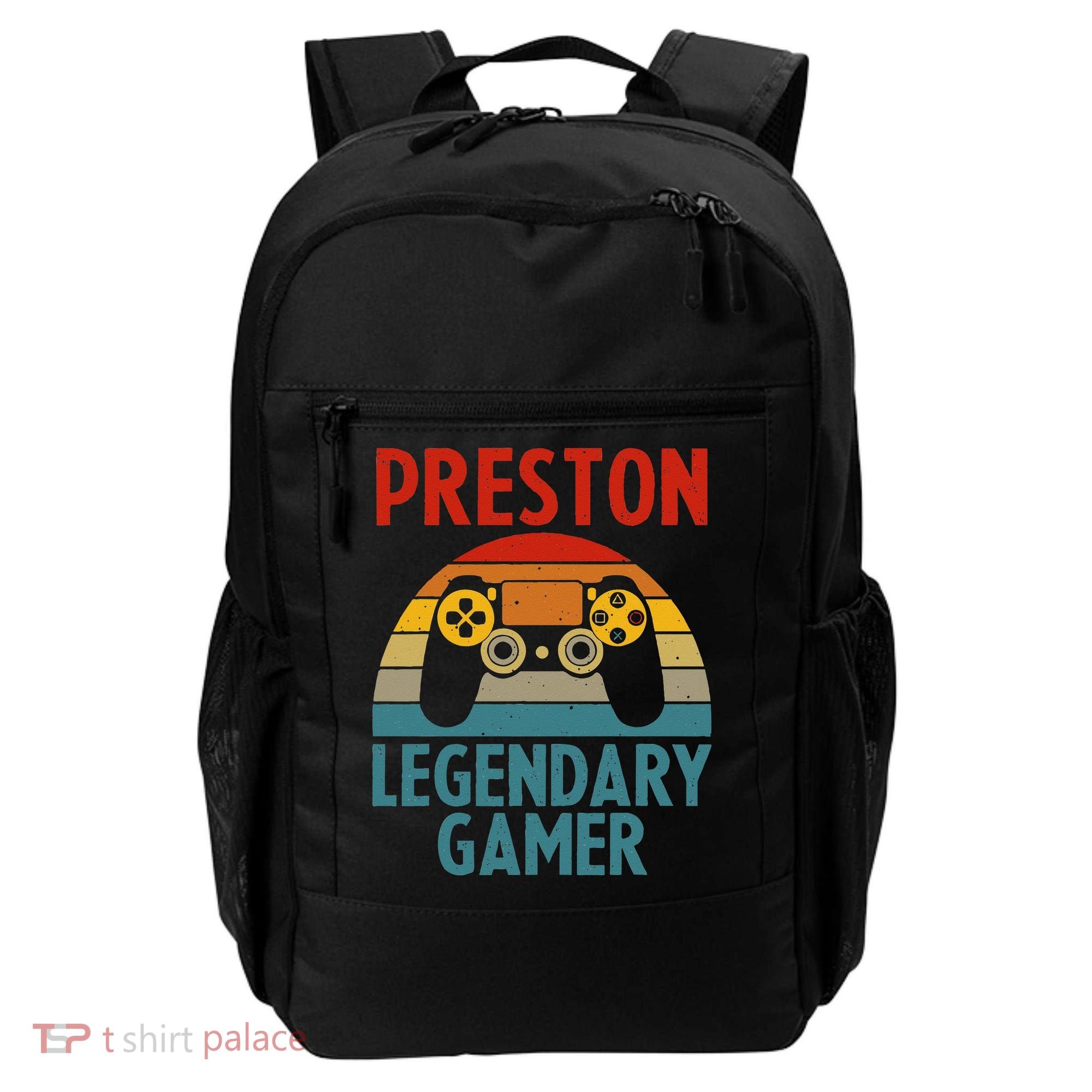 PRESTON Gift Name Personalized Funny Gaming Geek Birthday Backpack