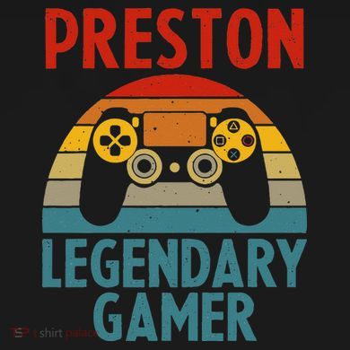PRESTON Gift Name Personalized Funny Gaming Geek Birthday Bucket Hat