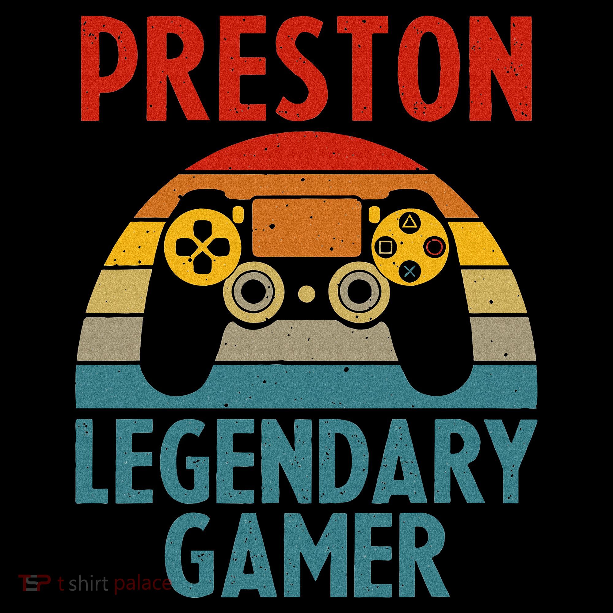 PRESTON Gift Name Personalized Funny Gaming Geek Birthday Women's Hoodie