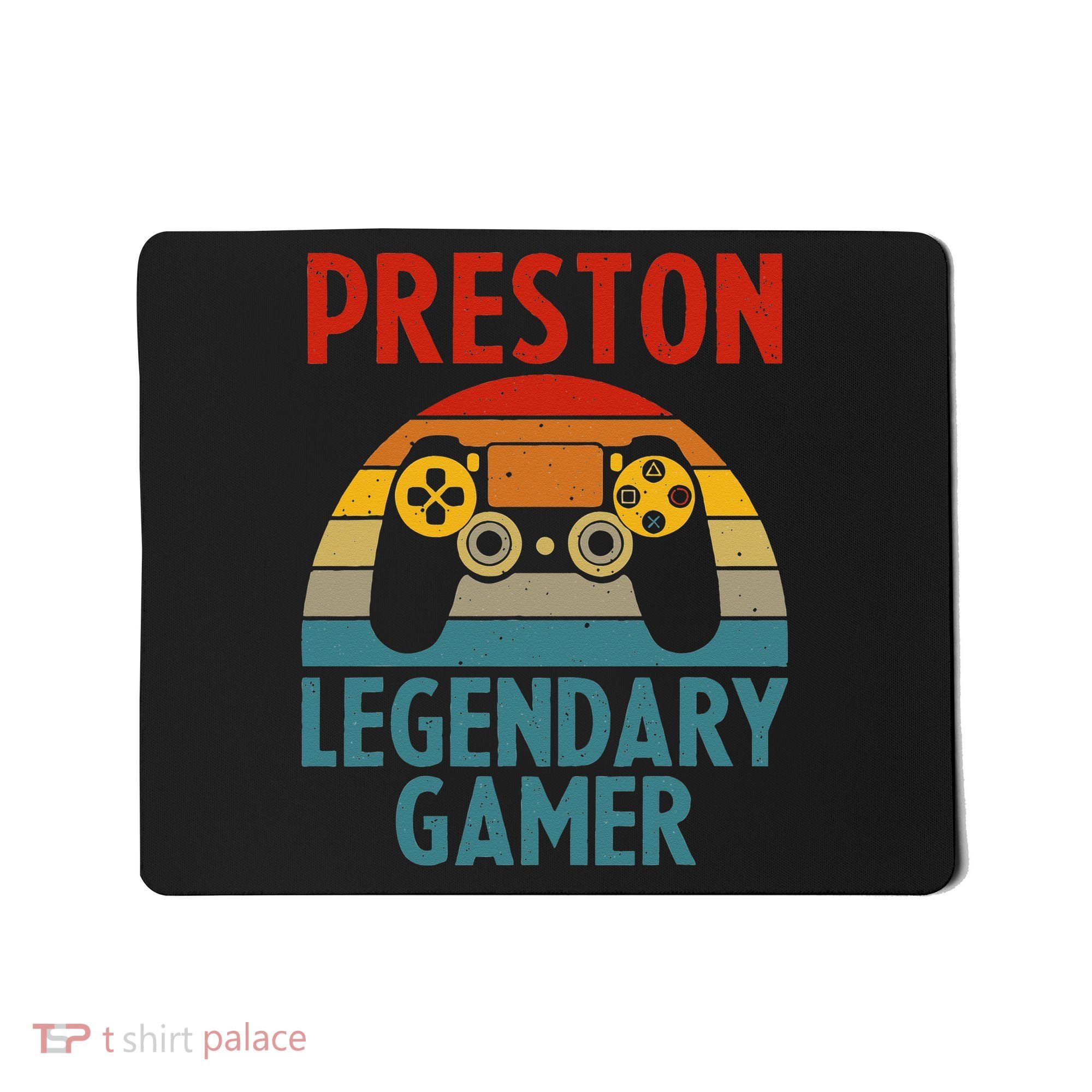 PRESTON Gift Name Personalized Funny Gaming Geek Birthday Mousepad