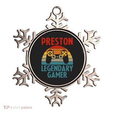 PRESTON Gift Name Personalized Funny Gaming Geek Birthday Ornament