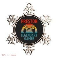 PRESTON Gift Name Personalized Funny Gaming Geek Birthday Ornament thumb 0