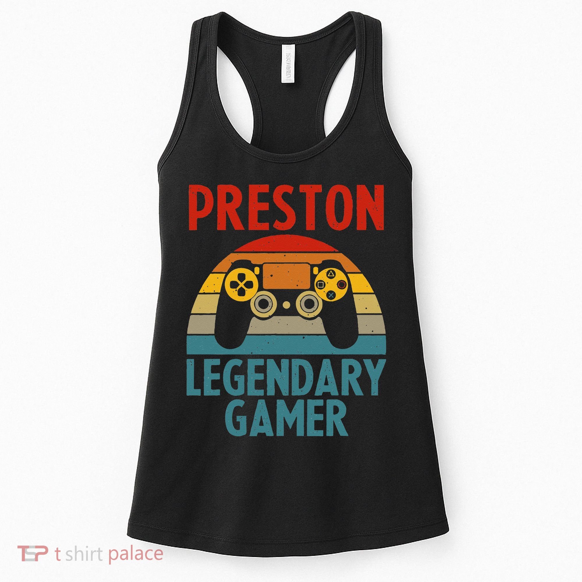 PRESTON Gift Name Personalized Funny Gaming Geek Birthday Women's Tank Top