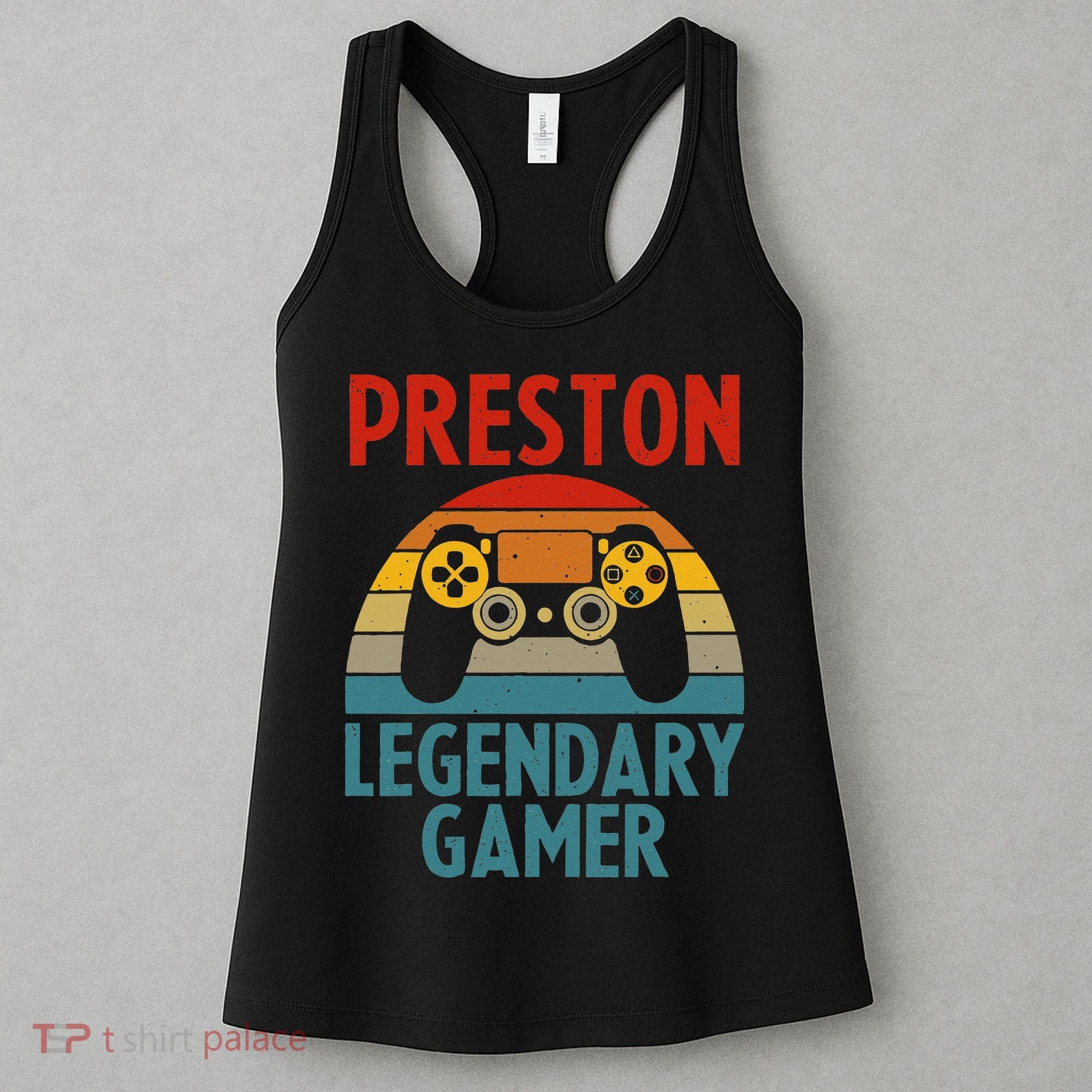 PRESTON Gift Name Personalized Funny Gaming Geek Birthday Women's Tank Top