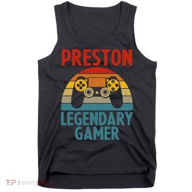 PRESTON Gift Name Personalized Funny Gaming Geek Birthday Tank Top