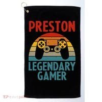 PRESTON Gift Name Personalized Funny Gaming Geek Birthday Golf Towel thumb 0