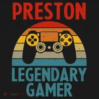PRESTON Gift Name Personalized Funny Gaming Geek Birthday Women's T-Shirt thumb 6